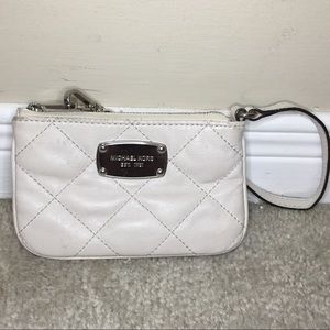 Michael Kors wristlet in white